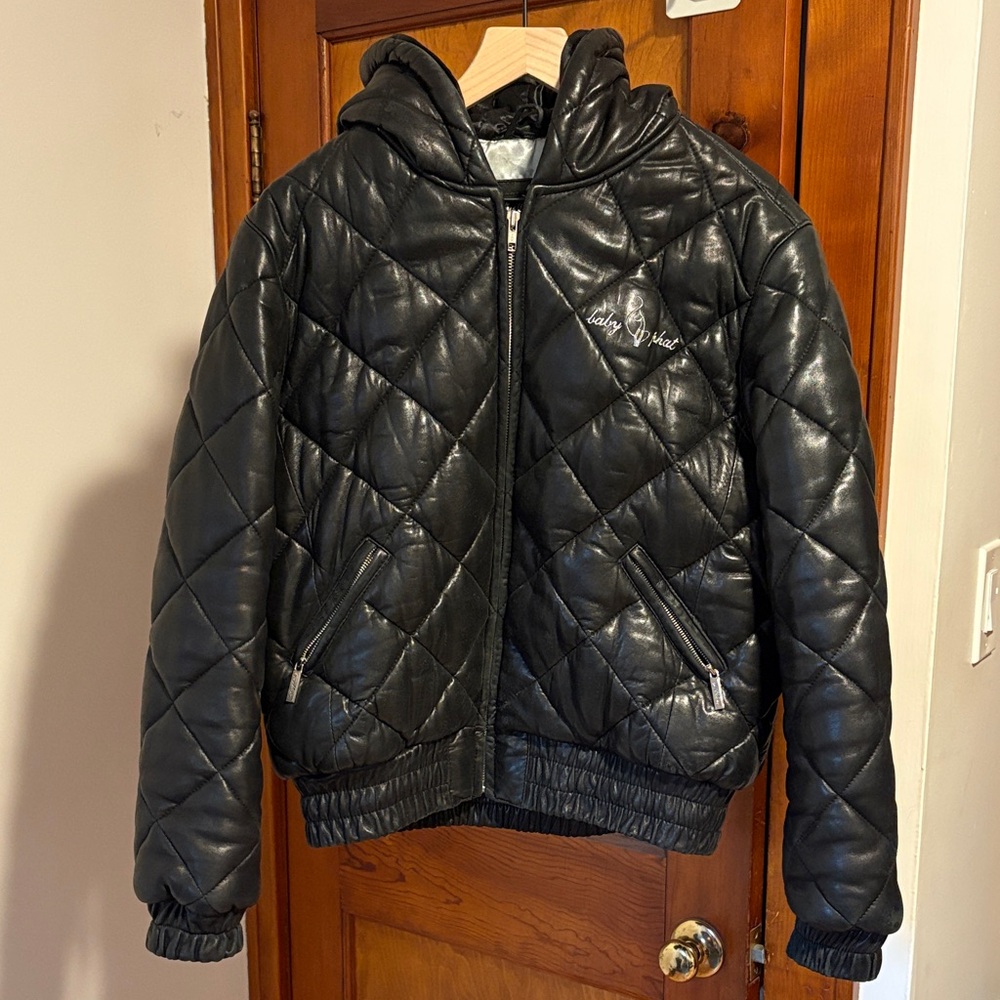Baby Phat Black Quilted Puffer Coat